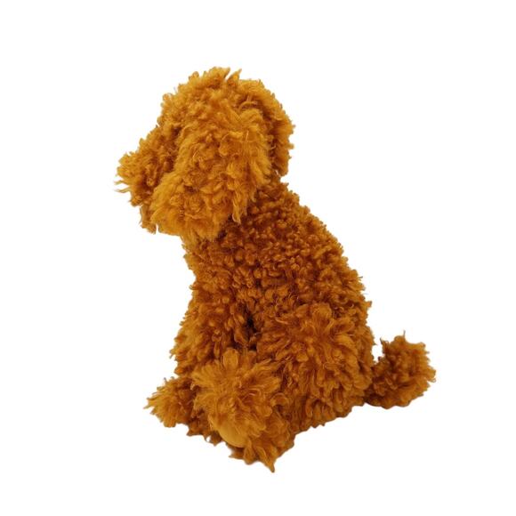 Jellycat Cooper Doodle Dog Plush Stuffed Animal Toy Sitting Toffee Curly - Picture 2 of 13